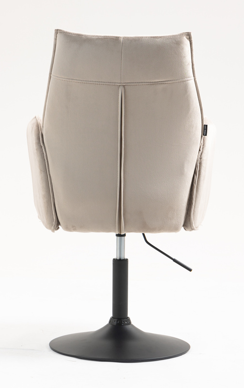 FOTEL HR280N LATTE WELUR CZARNA PODSTAWA