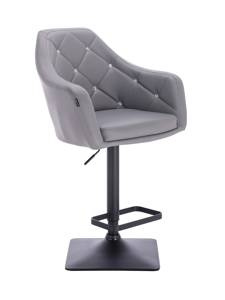 FOTEL HR830KW SZARY CZARNY PODSTAWA