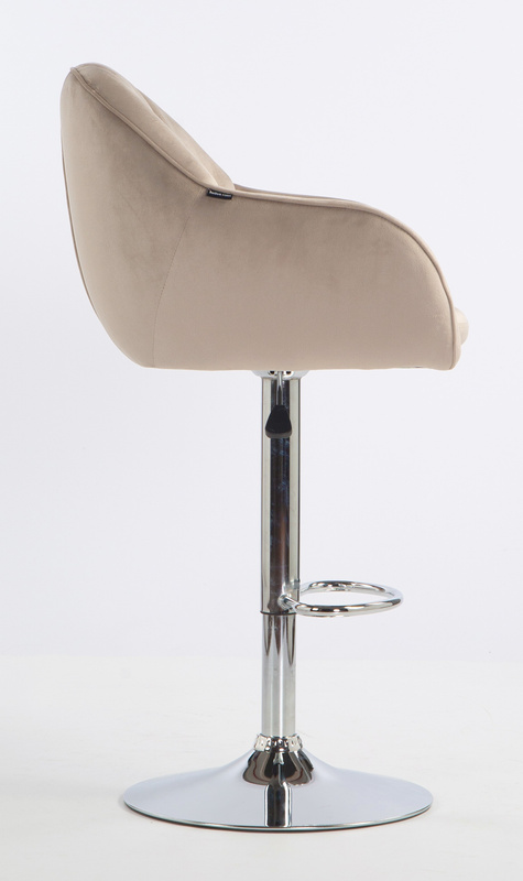 HOKER HR2055W LATTE WELUR CHROMOWANA PODSTAWA