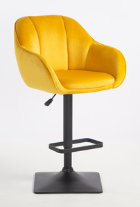 HOKER HR2055KW ŻÓŁTY WELUR CZARNA PODSTAWA