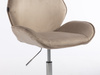 FOTEL HR350N LATTE WELUR CHROMOWANA PODSTAWA