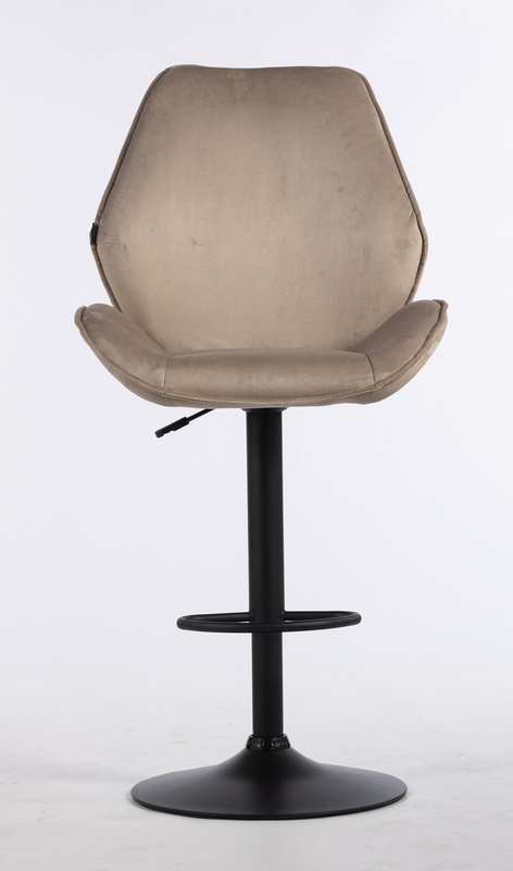 FOTEL HR350W LATTE WELUR CZARNA PODSTAWA