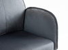 FOTEL HR280W GRAFITOWY WELUR CZARNA PODSTAWA