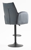 FOTEL HR280W GRAFITOWY WELUR CZARNA PODSTAWA