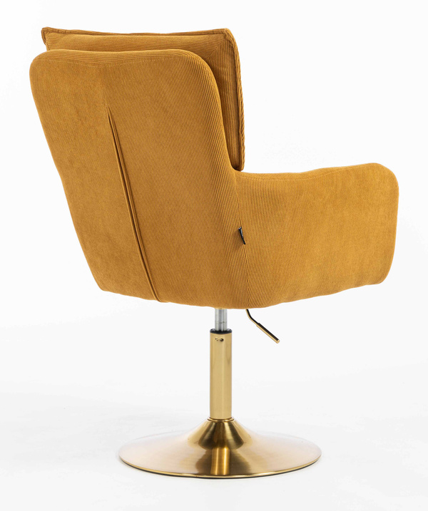 HOKER HR250N ŻÓŁTY CURRY PREMIUM CORD SZTRUKS ZŁOTA PODSTAWA