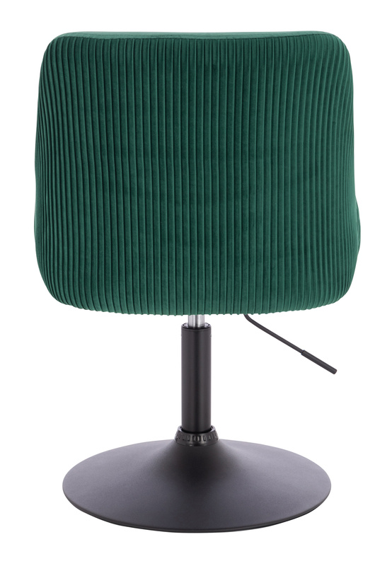 FOTEL HR920N BUTELKOWA ZIELEŃ WELUR CZARNA PODSTAWA