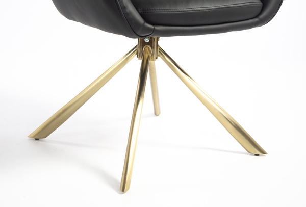 FOTEL HR2055 CZARNY ZŁOTY PAJĄK