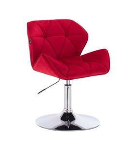 FOTEL HR111N CZERWONY WELUR