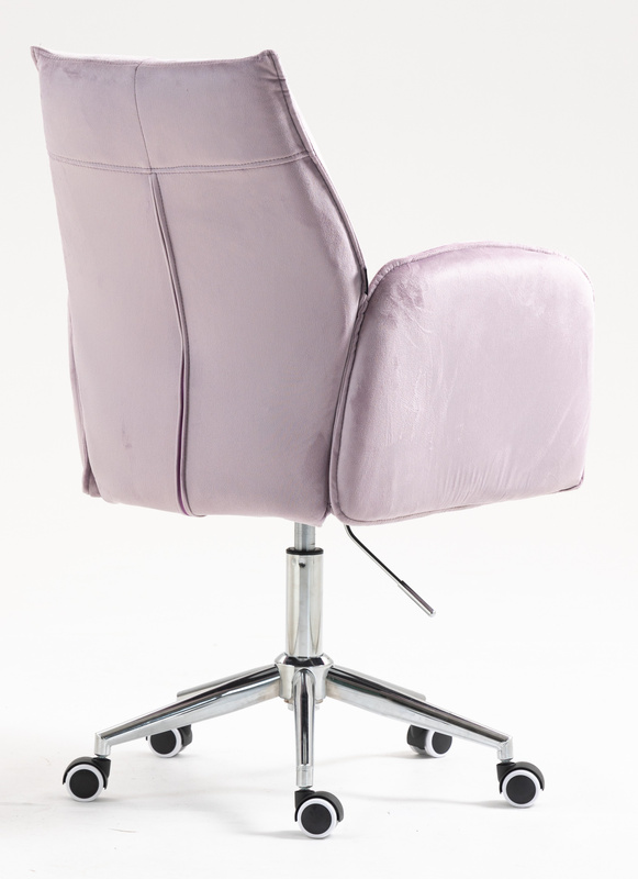 FOTEL HR280K WRZOSOWY WELUR CHROMOWANA PODSTAWA