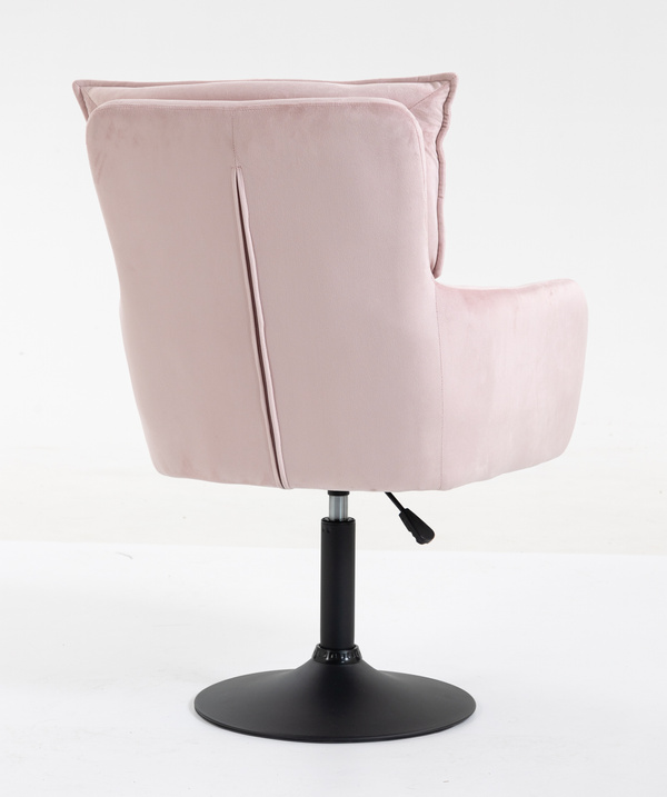 HOKER HR250N PUDROWY RÓŻ WELUR  CZARNA PODSTAWA