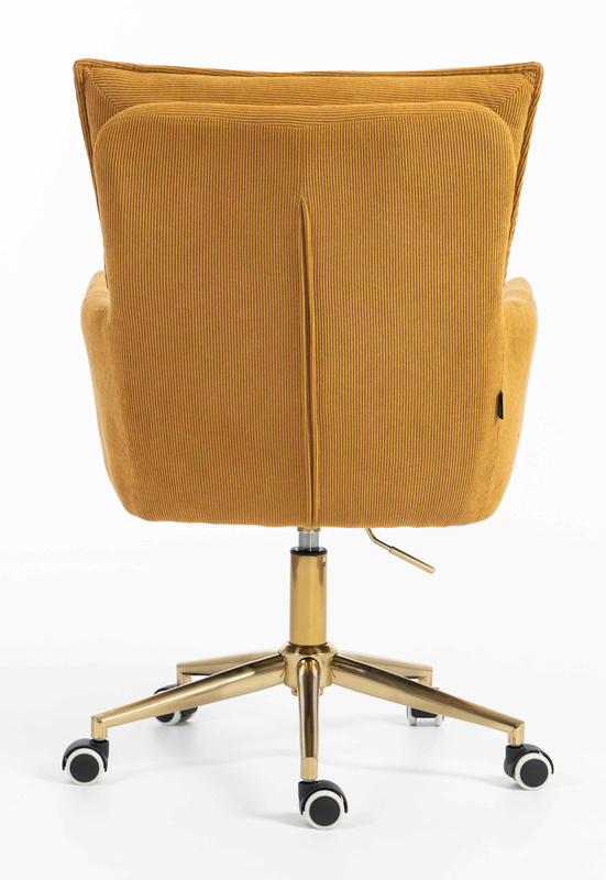 HOKER HR250K ŻÓŁTY CURRY PREMIUM CORD SZTRUKS ZŁOTA PODSTAWA