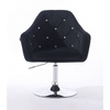 FOTEL HR830 CZARNY WELUR