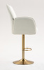 FOTEL HR280W KREMOWY BARANEK ZŁOTA PODSTAWA