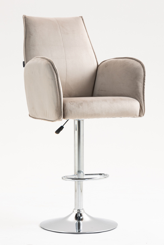 FOTEL HR280W LATTE WELUR CHROMOWANA PODSTAWA