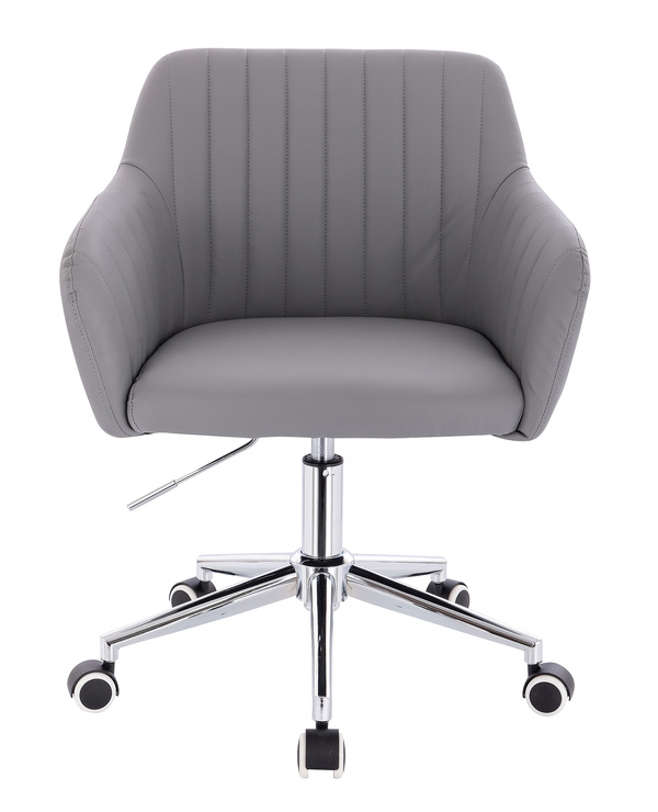 FOTEL HR190K SZARY CHROMOWANA PODSTAWA