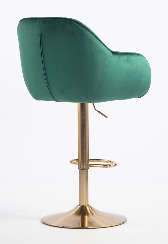 HOKER HR2055W BUTELKOWA ZIELEŃ WELUR ZŁOTA PODSTAWA