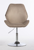 FOTEL HR350N LATTE WELUR CHROMOWANA PODSTAWA