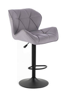 HOKER HR111W  SZARA EKOSKÓRA PODSTAWA CZARNY MAT