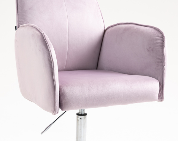 FOTEL HR280K WRZOSOWY WELUR CHROMOWANA PODSTAWA