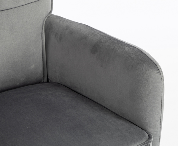 HOKER HR250N GRAFITOWY WELUR  ZŁOTA PODSTAWA