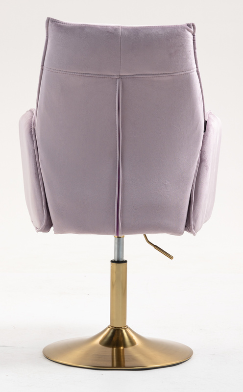 FOTEL HR280N WRZOSOWY WELUR ZŁOTA PODSTAWA