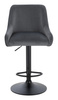 FOTEL HR920W GRAFITOWY WELUR CZARNA PODSTAWA