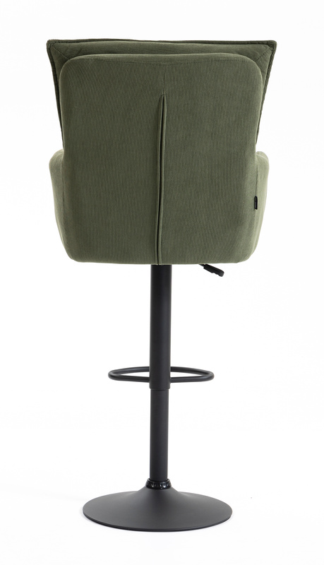 HOKER HR250W ZIELONY SZAŁWIA PREMIUM CORD SZTRUKS CZARNA PODSTAWA