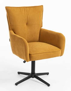 HOKER HR250CROSS ŻÓŁTY CURRY PREMIUM CORD SZTRUKS CZARNA PODSTAWA