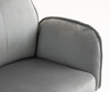 FOTEL HR280W STALOWY WELUR CZARNA PODSTAWA