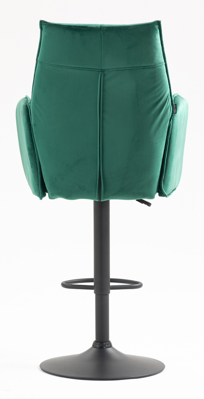 FOTEL HR280W BUTELKOWA ZIELEŃ WELUR CZARNA PODSTAWA