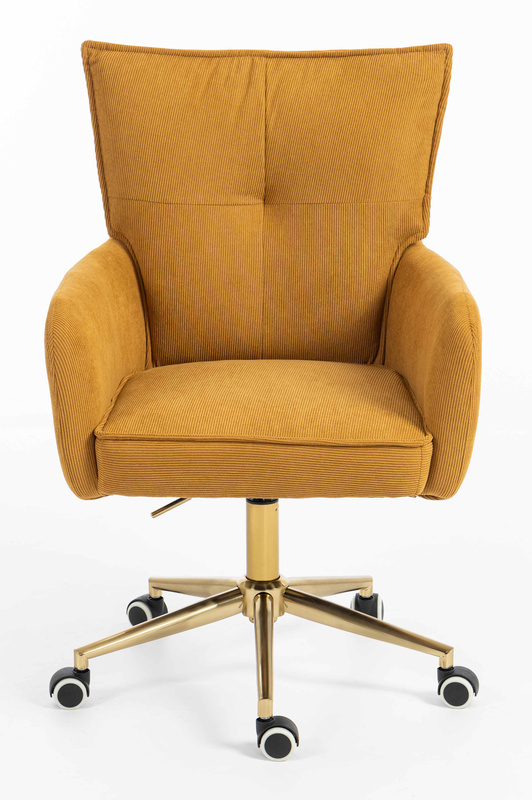 HOKER HR250K ŻÓŁTY CURRY PREMIUM CORD SZTRUKS ZŁOTA PODSTAWA