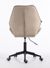 FOTEL HR350K LATTE WELUR CZARNA PODSTAWA