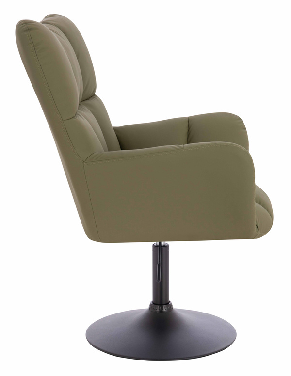 HOKER HR650N KHAKI EKOSKÓRA PREMIUM SOFT CZARNA PODSTAWA