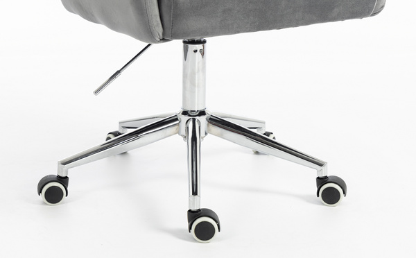 HOKER HR250K GRAFITOWY WELUR  CHROMOWANA PODSTAWA