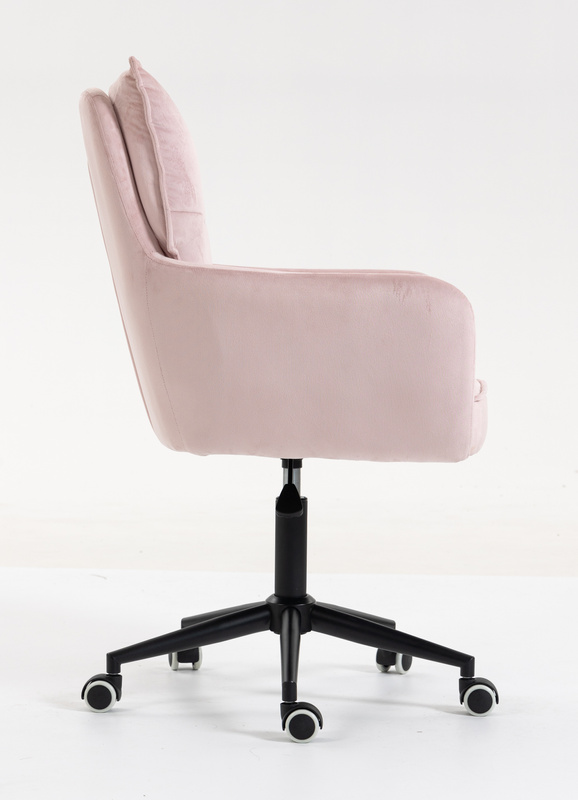 HOKER HR250K PUDROWY RÓŻ WELUR  CZARNA PODSTAWA