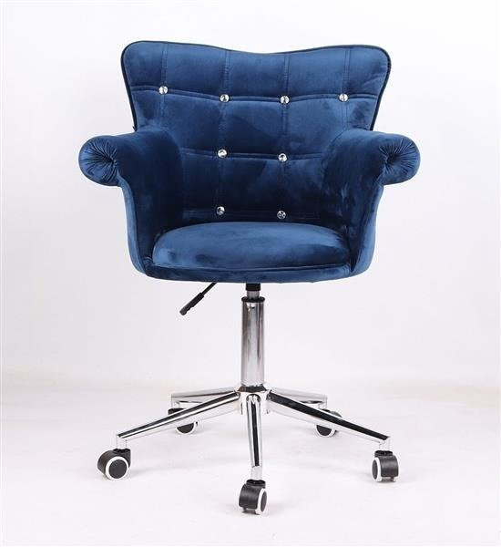 FOTEL HR804CK CIEMNE MORZE WELUR