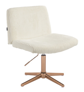 HOKER HR150CROSS BIAŁY SZTRUKS ZŁOTA PODSTAWA