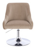 FOTEL HR920N LATTE WELUR CHROMOWANA PODSTAWA