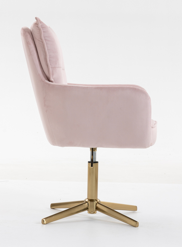 HOKER HR250CROSS PUDROWY RÓŻ WELUR  ZŁOTA PODSTAWA