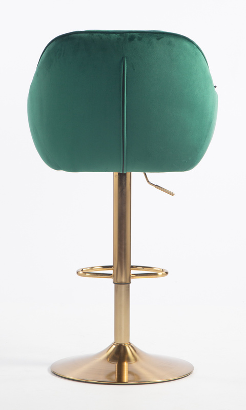 HOKER HR2055W BUTELKOWA ZIELEŃ WELUR ZŁOTA PODSTAWA