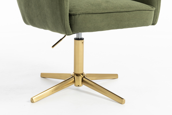 HOKER HR250CROSS ZIELONY SZAŁWIA PREMIUM CORD SZTRUKS ZŁOTA PODSTAWA