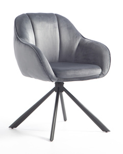 HOKER HR2055 GRAFITOWY WELUR CZARNY PAJĄK