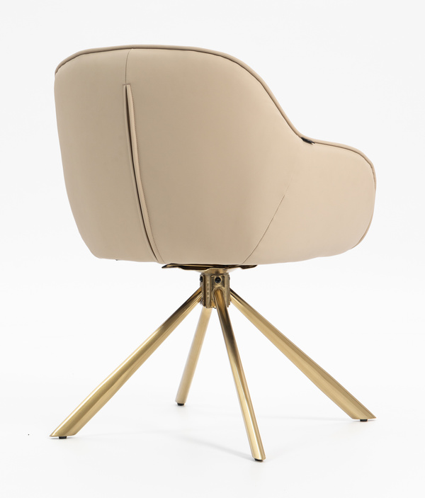 FOTEL HR2055 KREMOWY ZŁOTY PAJĄK