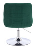 FOTEL HR920N BUTELKOWA ZIELEŃ WELUR CHROMOWANA PODSTAWA