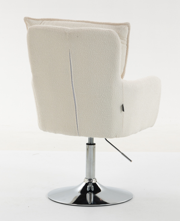 HOKER HR250N KREMOWY BARANEK CHROMOWANA PODSTAWA