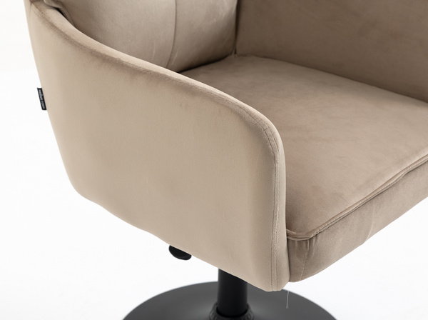 HOKER HR250N LATTE WELUR  CZARNA PODSTAWA