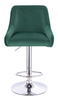 FOTEL HR920W BUTELKOWA ZIELEŃ WELUR CHROMOWANA PODSTAWA