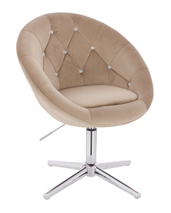 FOTEL HR8516CCROSS LATTE WELUR