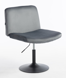 HOKER HR150N GRAFITOWY WELUR CZARNA PODSTAWA