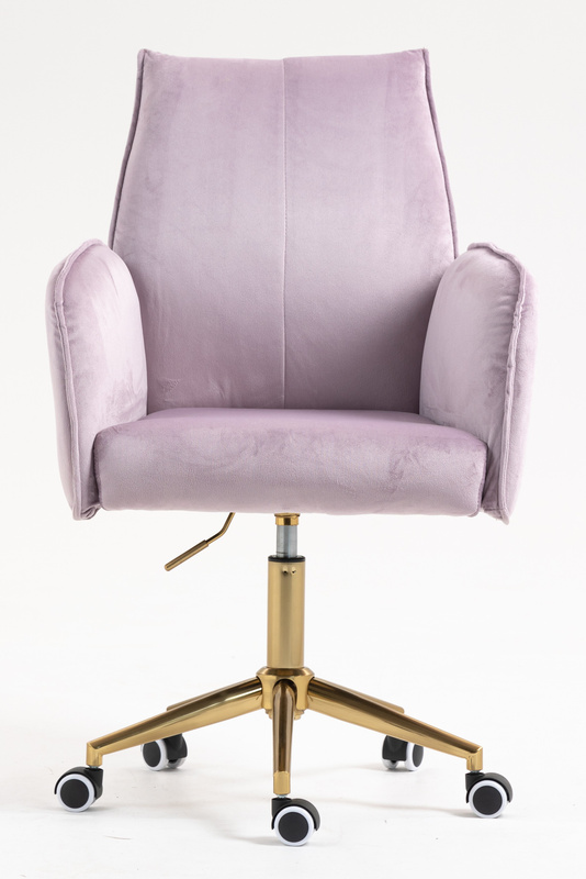 FOTEL HR280K WRZOSOWY WELUR ZŁOTA PODSTAWA